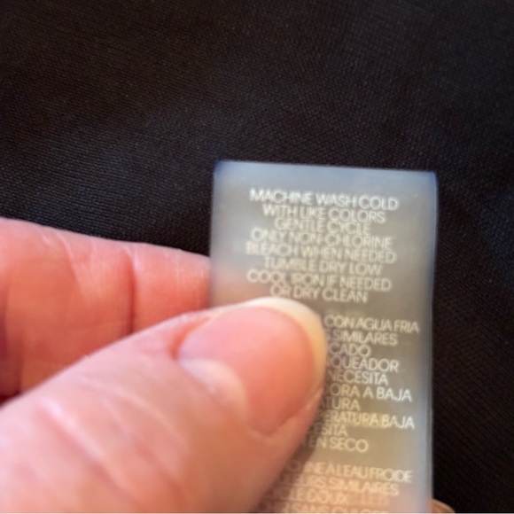 NWT Karl Lagerfeld Black 3/4 Sleeve Blouse Top,Medium, Office Casual Lightweight - Picture 13 of 15